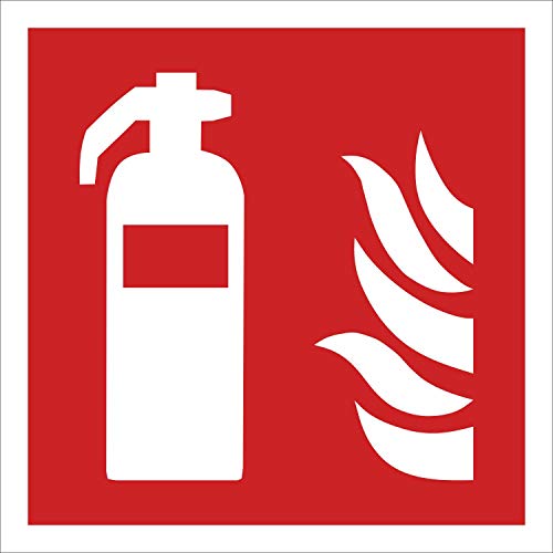 Feuerlöscher Brandschutzzeichen Symbol Aufkleber Nachleuchtend ASR A1.3 150 x 150 mm von Werbepunkt.