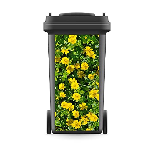 WERBEPUNKT. Mülltonnenaufkleber Mülltonne Mülleimer Abfalltonne Sticker Blumenbeet Pflanzen- 800 x 370 mm von WERBEPUNKT.