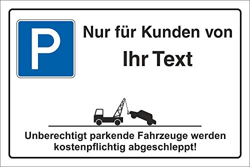 WERBEPUNKT. Schild Parkplatzschild Parkverbot Parken Kunden Ihr Text Logo 3 mm Alu-Verbund 450 x 300 mm WERBEPUNKT. Schild Parkplatzschild Parkverbot Parken Kunden Ihr Text Logo 3 mm Alu-Verbund 450 x 300 mm von WERBEPUNKT.