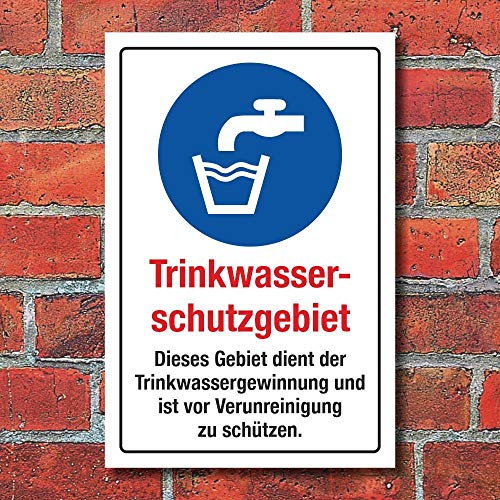 WERBEPUNKT. Schild Trinkwasserschutzgebiet Trinkwassergewinnung 3 mm Alu-Verbund 300 x 200 mm WERBEPUNKT. Schild Trinkwasserschutzgebiet Trinkwassergewinnung 3 mm Alu-Verbund 300 x 200 mm von WERBEPUNKT.
