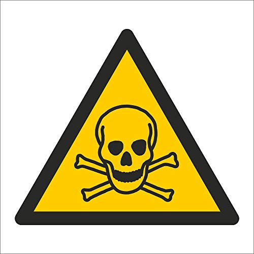 WERBEPUNKT. Schild Warnung Giftige Stoffe Rattengift Warnschild 200 x 200 mm von WERBEPUNKT.