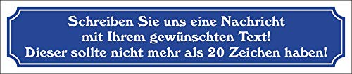 WERBEPUNKT. Schild im Straßenschild-Design Ihr Text - 3 mm Alu-Verbund - 52 x 11 cm von WERBEPUNKT.
