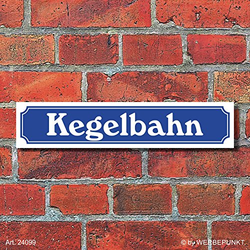 WERBEPUNKT. Schild im Straßenschild-Design Kegelbahn - 3 mm Alu-Verbund - 52 x 11 cm WERBEPUNKT. Schild im Straßenschild-Design Kegelbahn - 3 mm Alu-Verbund - 52 x 11 cm von WERBEPUNKT.