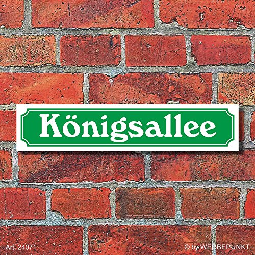 WERBEPUNKT. Schild im Straßenschild-Design Königsallee - 3 mm Alu-Verbund - 52 x 11 cm WERBEPUNKT. Schild im Straßenschild-Design Königsallee - 3 mm Alu-Verbund - 52 x 11 cm von WERBEPUNKT.