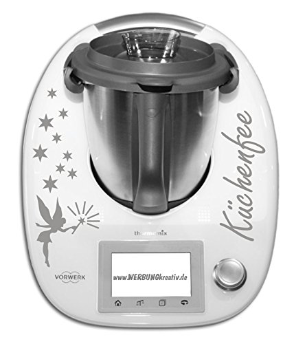 WERBUNGkreativ Aufkleber Sticker Thermomix TM 5 TM 6 TM 6 alle Küchenfee Elfe Sterne Thermo in 33 Farben matt oder glänzend von WERBUNGkreativ