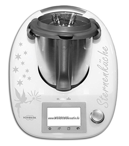 WERBUNGkreativ Aufkleber Sticker Thermomix TM 5 TM 6 TM 6 alle Sternenküche Elfe Sterne Thermo in 33 Farben matt oder glänzend von WERBUNGkreativ