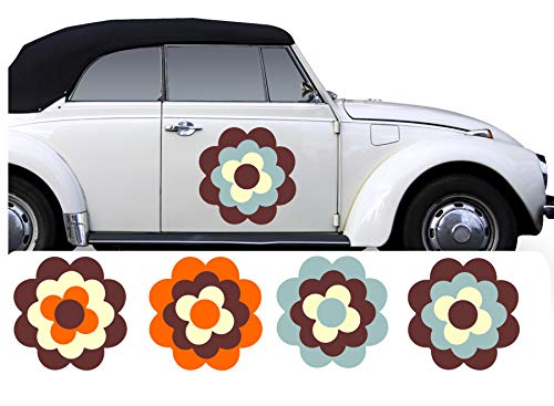 WERBUNGkreativ Blumen Aufkleber Pril Blume Prilblumen Retroblume Retro Prilblümchen Set Motiv- und Größenwahl von WERBUNGkreativ