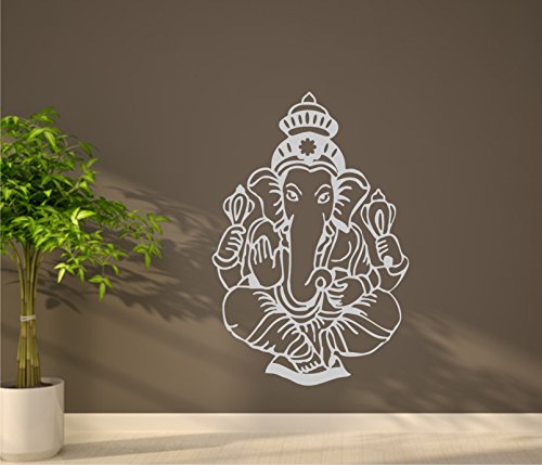 Wandtattoo Ganesha Aufkleber Ganesha indischer Gott indische Göttin Wandaufkleber 60 x 85 cm in 33 Farben matt oder glänzend von WERBUNGkreativ