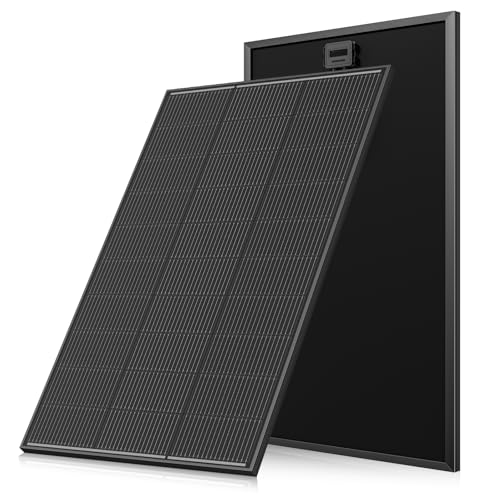 WERCHTAY 170Wat Solarpanel, Hohe Effizienz Monocrystalline Solarmodul, Full Black Aluminium Frame Solar Panel, 12V/24V PV Modul Ideal for Balcony Power Plant, Motorhome, Garden Shed, Boat (170w) von WERCHTAY