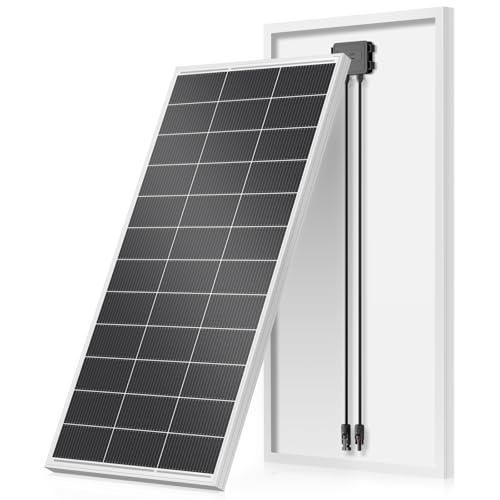200w Solarpanel, Hohe Effizienz Monocrystalline Solarmodul, Full Black Aluminium Frame Solar Panel, 12V/24V PV Modul Ideal for Balkonkraftwerk, Wohnmobil, Garden Shed, Boot (200w) von WERCHTAY