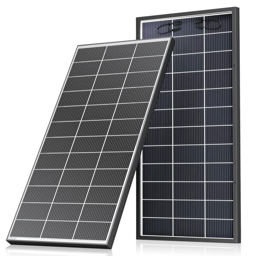WERCHTAY 200w Bifacial Solarpanel 18V, Monokristallin Solarmodul für 12V Batterien, Photovoltaik, Solarpanel 12V Ideal für Wohnmobil, Balkonanlage, Gartenhäuse, Boot, PV-Anlagen & Balkonkraftwerke von WERCHTAY