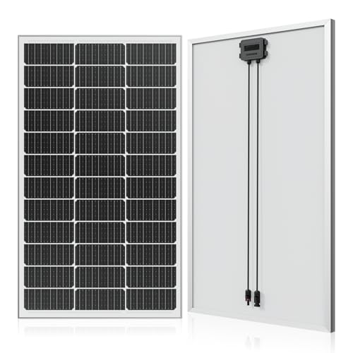 WERCHTAY 120w Solarpanel 12V Monokristallines Solarmodul, PV-Modul 25% Hoch-Effizienz solar panel für Wohnwagen Wohnmobile, Häuser, Balkone, Boote, Hausdach, Batterien und Off-Gri (120w) von WERCHTAY