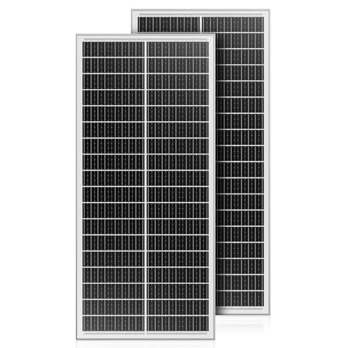 WERCHTAY 200w Solarpanel 12V/24V Monokristalline, Solarmodule Hocheffiziente Modul PV Power Ladegerät Solarpanele für Häuser Camping RV Batterie Boot Caravan und andere Off Grid Anwendungen von WERCHTAY