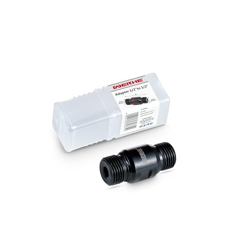 WERHE® Adapter reduktion 1/2” UNC auf 1/2” UNC für Kernbohrgerät zu betonlochsägen. – mit Flüssigkeitsloch zum Nassbohren. von WERHE