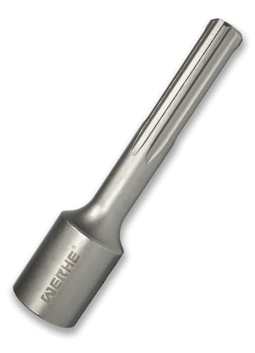 WERHE® Professional SDS Max Erdnageleintreiber zum Einstecken von Tiefenerder Erder Erdung Staberder – Innen durchmesser Ø 25,5 mm 162x35,5 mm – Jack Hammer Picket Pfosten Driver Treiber von WERHE