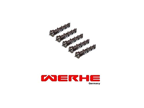 WERHE Betonbohrer SDS PLUS 10x210mm 5tlg. – Hammerbohrer für Beton und Ziegel – 4-Schneiden von WERHE
