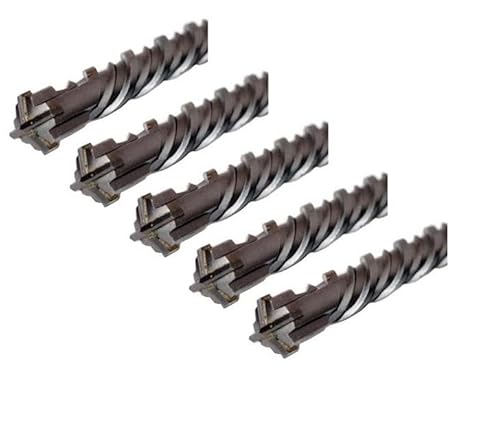 WERHE Betonbohrer SDS PLUS 6x210mm 5tlg. – Hammerbohrer für Beton und Ziegel – 4-Schneiden von WERHE