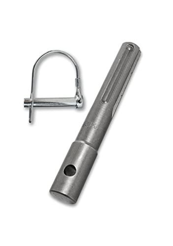 WERHE Profi Erdbohrer Adapter passend für SDS Max Bohrhammer Pfahlbohrer Akkubohrmaschine Mit Schnell FlügelBolzen aus hochwertigem Federstahl von WERHE
