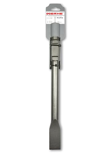 WERHE Profi SDS HEX Flachmeißel 35 x 410 mm Sechskant-Aufnahme 30 mm für Abbruchhammer Flach Breit Meißel Meissel von WERHE