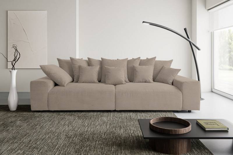 WERK2 Big-Sofa Maxi B, Breite 290 cm, Maximaler Kuschelkomfort: XXL-Sofa mit 78 cm Sitztiefe & 12 Kissen von WERK2