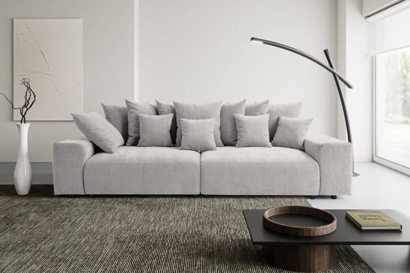 WERK2 Big-Sofa Maxi B, Breite 290 cm, Maximaler Kuschelkomfort: XXL-Sofa mit 78 cm Sitztiefe & 12 Kissen von WERK2