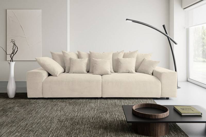 WERK2 Big-Sofa Maxi B, Breite 290 cm, Maximaler Kuschelkomfort: XXL-Sofa mit 78 cm Sitztiefe & 12 Kissen von WERK2