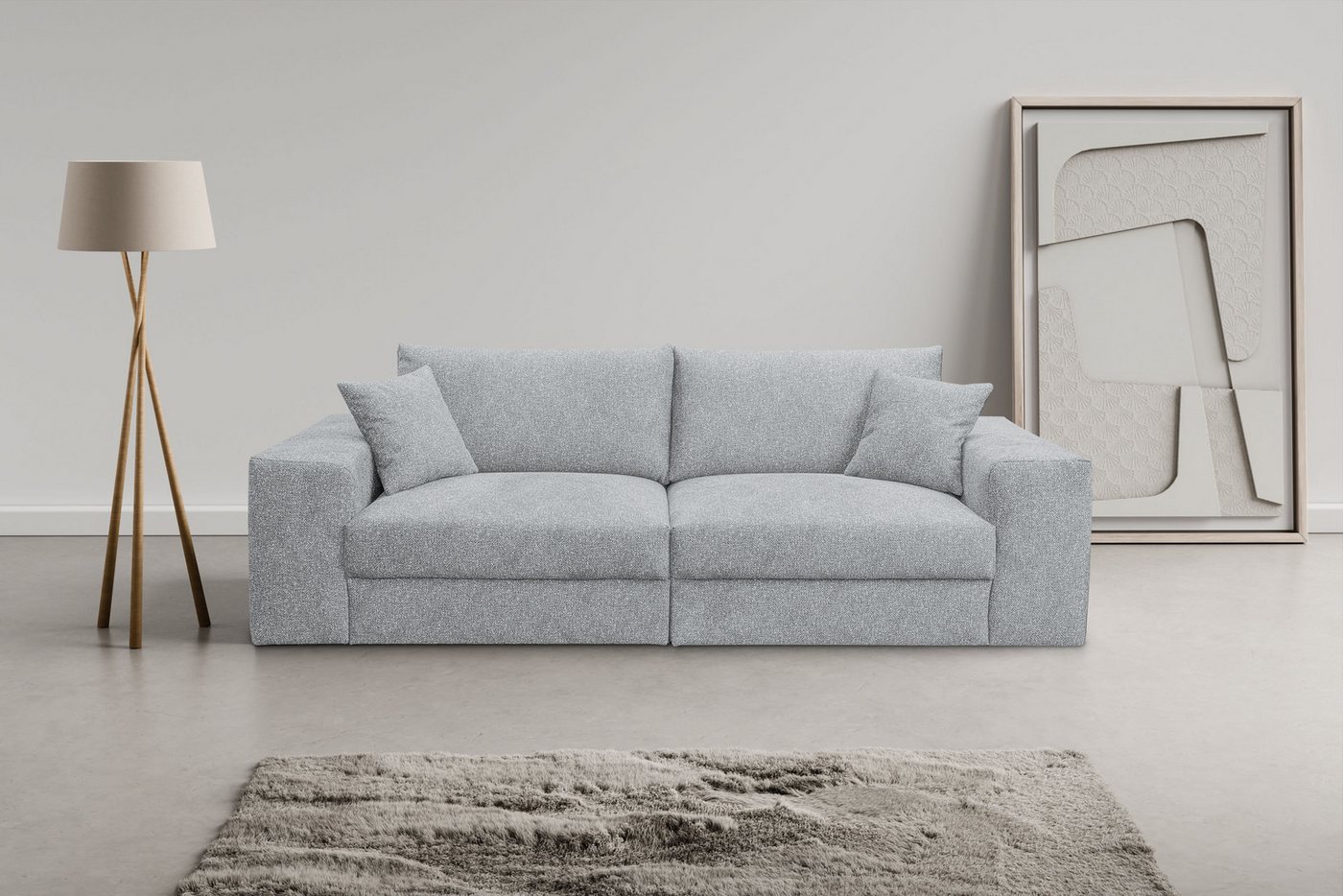 WERK2 Big-Sofa Rozzana Mega Sofa mit viel Platz, aktuelle Bezüge. Breite 246cm, mit losen Rückenkissen von WERK2