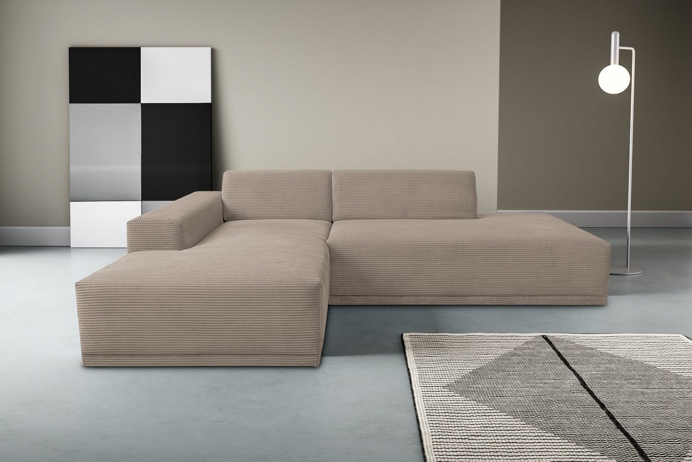 WERK2 Ecksofa Apollo, hoher Sitzkomfort, aktuelles Design, Breite 264cm, L-Form, Puristisches Design mit maximalem Komfort WERK2 Ecksofa Apollo, hoher Sitzkomfort, aktuelles Design, Breite 264cm, L-Form, Puristisches Design mit maximalem Komfort von WERK2