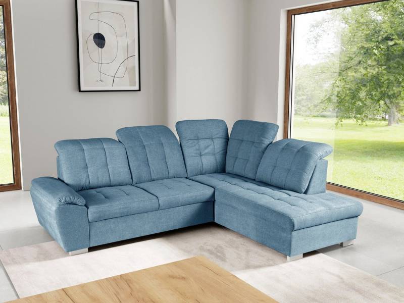 WERK2 Ecksofa Brindisi, Multifunktion, bequem & komfortabel, Breite 263cm, L-Form, mit verstellbaren Kopfteilen, Bettfunktion & Bettkasten von WERK2