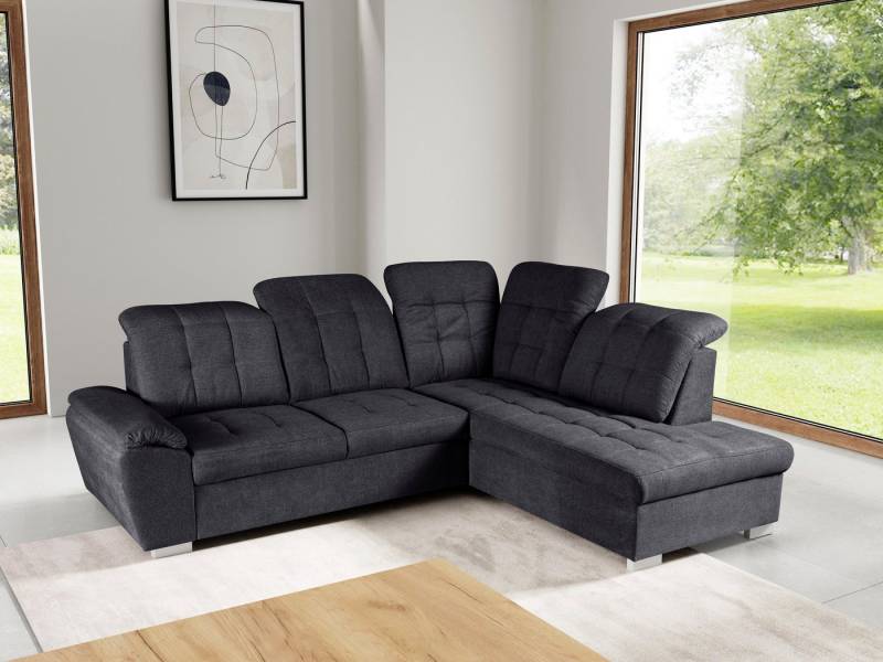 WERK2 Ecksofa Brindisi, Multifunktion, bequem & komfortabel, Breite 263cm, L-Form, mit verstellbaren Kopfteilen, Bettfunktion & Bettkasten von WERK2