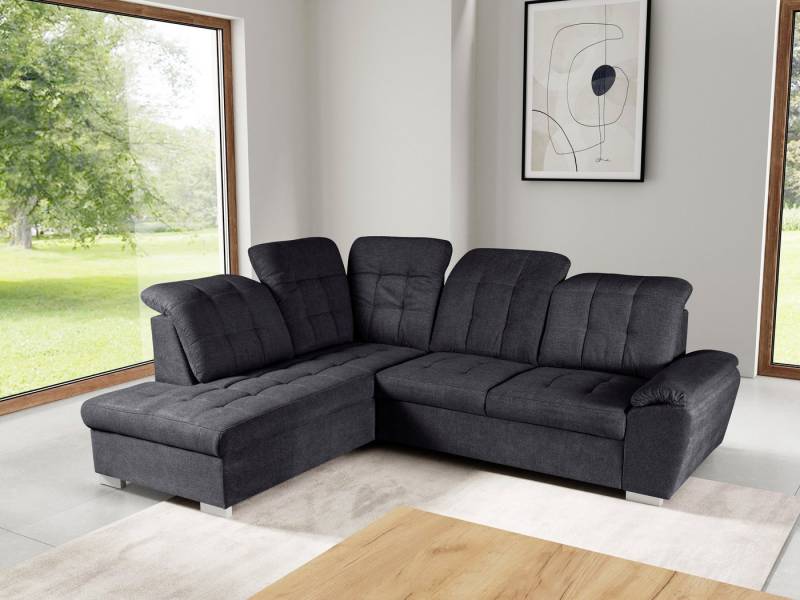 WERK2 Ecksofa Brindisi, Multifunktion, bequem & komfortabel, Breite 263cm, L-Form, mit verstellbaren Kopfteilen, Bettfunktion & Bettkasten von WERK2
