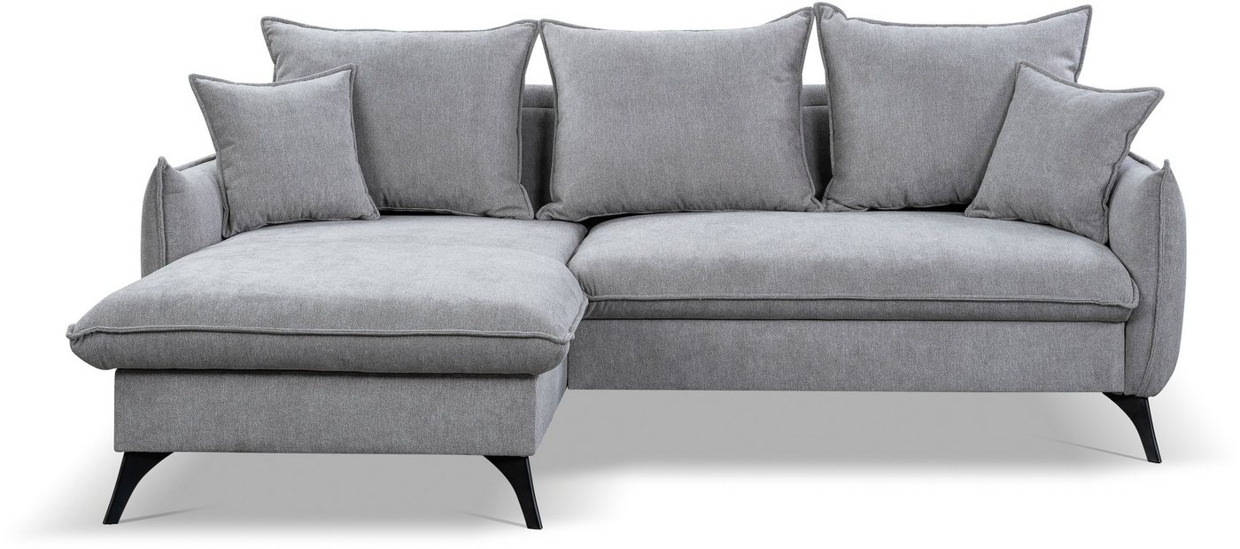 WERK2 Ecksofa Modica L-Form, Minimalistisches Ecksofa mit Schlaffunktion & Bettkasten von WERK2