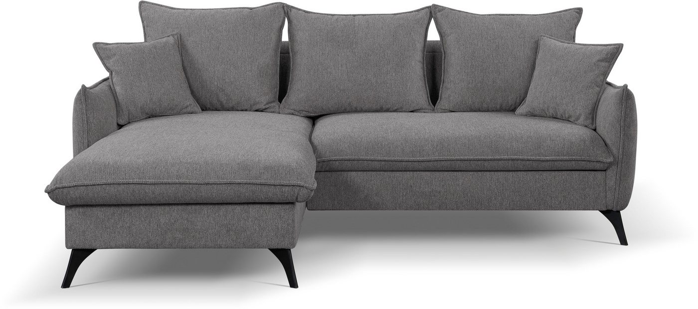 WERK2 Ecksofa Modica, Minimalistisches Ecksofa mit Schlaffunktion & Bettkasten von WERK2