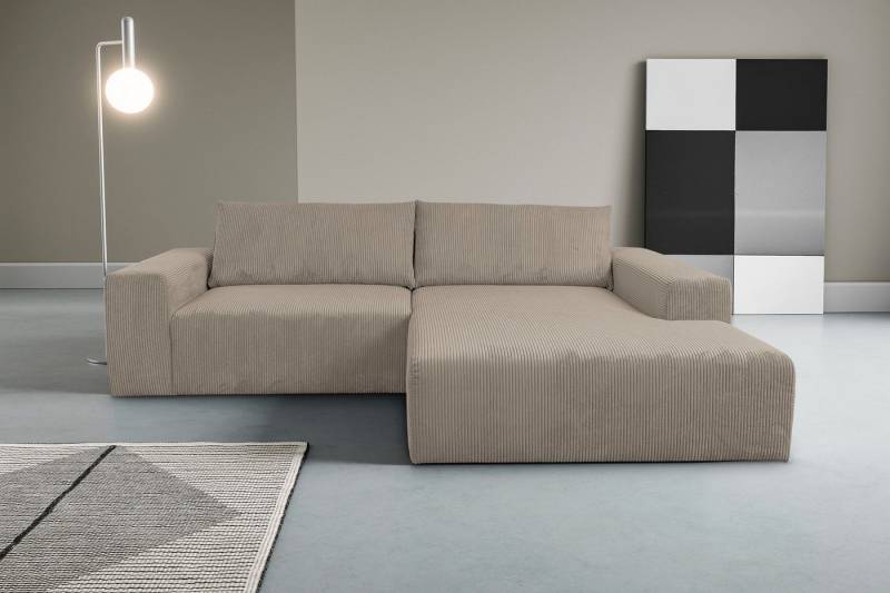 WERK2 Ecksofa Rio, elegant und bequem, Breite 262cm, L-Form, Puristisches Design mit maximalem Komfort von WERK2