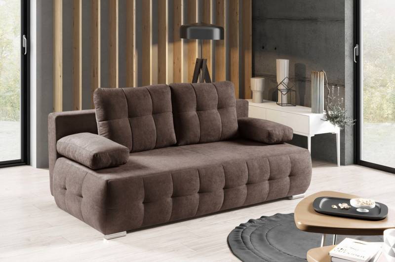 WERK2 Schlafsofa Indigo, 2-Sitzer Sofa und Schlafcouch mit Federkern & Bettkasten von WERK2