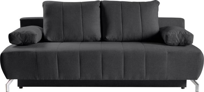 WERK2 Schlafsofa Troya Bettsofa mit Bettkasten und Federkern, Breite 210cm, 2-Sitzer Sofa und Schlafcouch mit Federkern & Bettkasten von WERK2