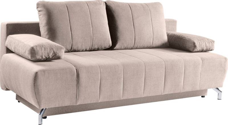 WERK2 Schlafsofa Troya Bettsofa mit Bettkasten und Federkern, Breite 210cm, 2-Sitzer Sofa und Schlafcouch mit Federkern & Bettkasten von WERK2