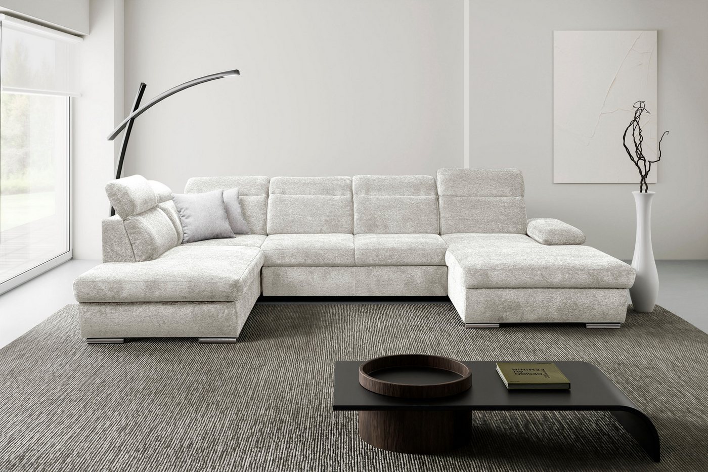WERK2 Wohnlandschaft Cordoba inkl. Bett, Bettkasten und Kopfteilfunktion, Breite 359cm WERK2 Wohnlandschaft Cordoba inkl. Bett, Bettkasten und Kopfteilfunktion, Breite 359cm von WERK2