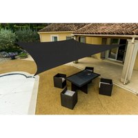Grau rechteckige Sonnenschutz aus Polyester 3 x 4 m von WERKA PRO