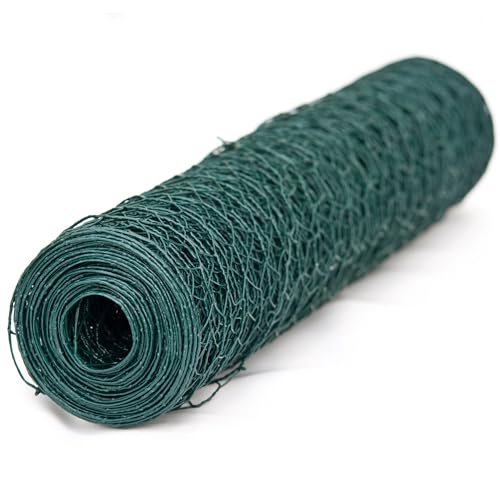 WERKA PRO Kunststoffbeschichteter Zaun mit sechseckigen Maschen von 13 mm 0,5 x 2,5m von WERKA PRO