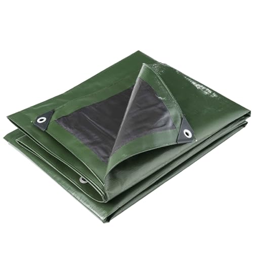 Multifunktionale Plane schwarz und grün 240 g/m2 WERKA PRO 2 x 3 m von WERKA PRO