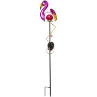 Solar Flamingo zum Bepflanzen Solar 1 led weiß h 84cm von WERKA PRO