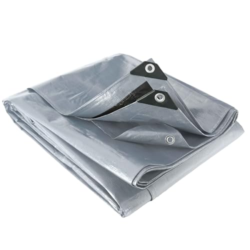 Multifunktionsplane grau und schwarz 200 g/m2 WERKA PRO 6 x 6 m von WERKA PRO