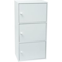 Werka Pro - Weißes Möbel mit Türen 3 Türen (80 x 40 x 29 cm) von WERKA PRO