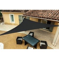 Werka Pro - Grau bedrucktes dreieckiges Sonnensegel aus Polyester 5m von WERKA PRO