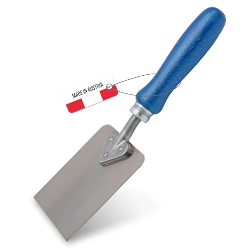 WERKFIT Profi Tapetenkratzer Fauserkelle mit Holzgriff – 0.8 mm Edelstahlklinge – Herzgriffspachtel für Renovierung & Tapetenentfernung – Made in Austria (80) von WERKFIT QUALITÄT DIE ÜBERZEUGT
