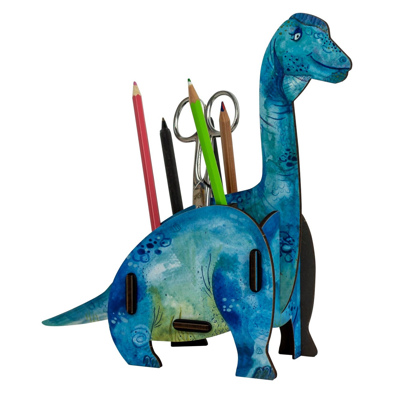 WERKHAUS® Aufbewahrungsbox Auswahl Werkhaus Stiftebox Dinos Stiftehalter Modell: Brachiosaurus von WERKHAUS®