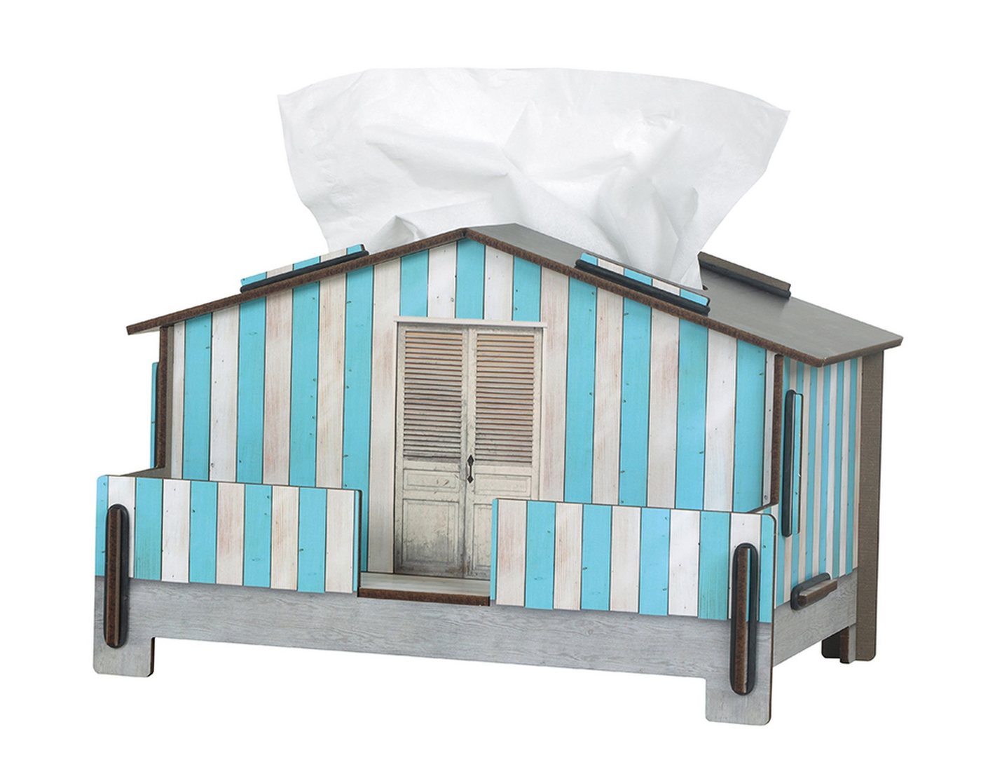 WERKHAUS® Aufbewahrungsbox Werkhaus - Tücherbox Strandhaus" Kosmetiktücherbox Tissuebox Farbe:" von WERKHAUS®