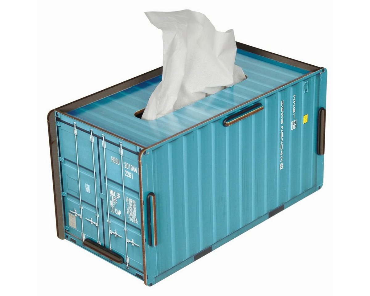 WERKHAUS® Papiertuchbox Werkhaus - Tücherbox Container" Türkis CO1023 Kosmetiktücherbox" von WERKHAUS®