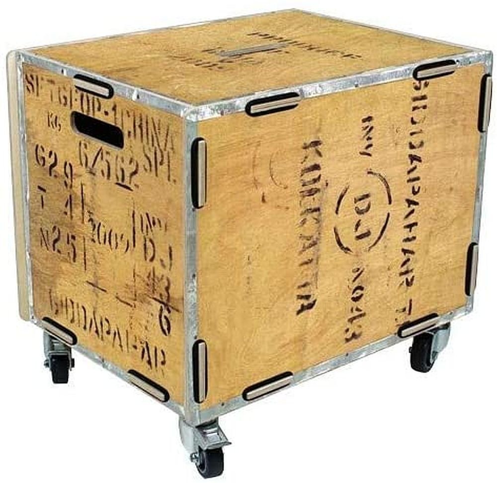 WERKHAUS® Rollcontainer Werkhaus Rollbox Teekiste Rollcontainer Tisch Box RB6006 von WERKHAUS®